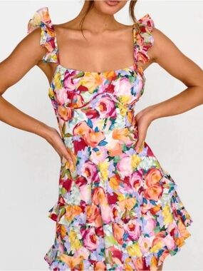 Angel biba dress - Vibrant Multi